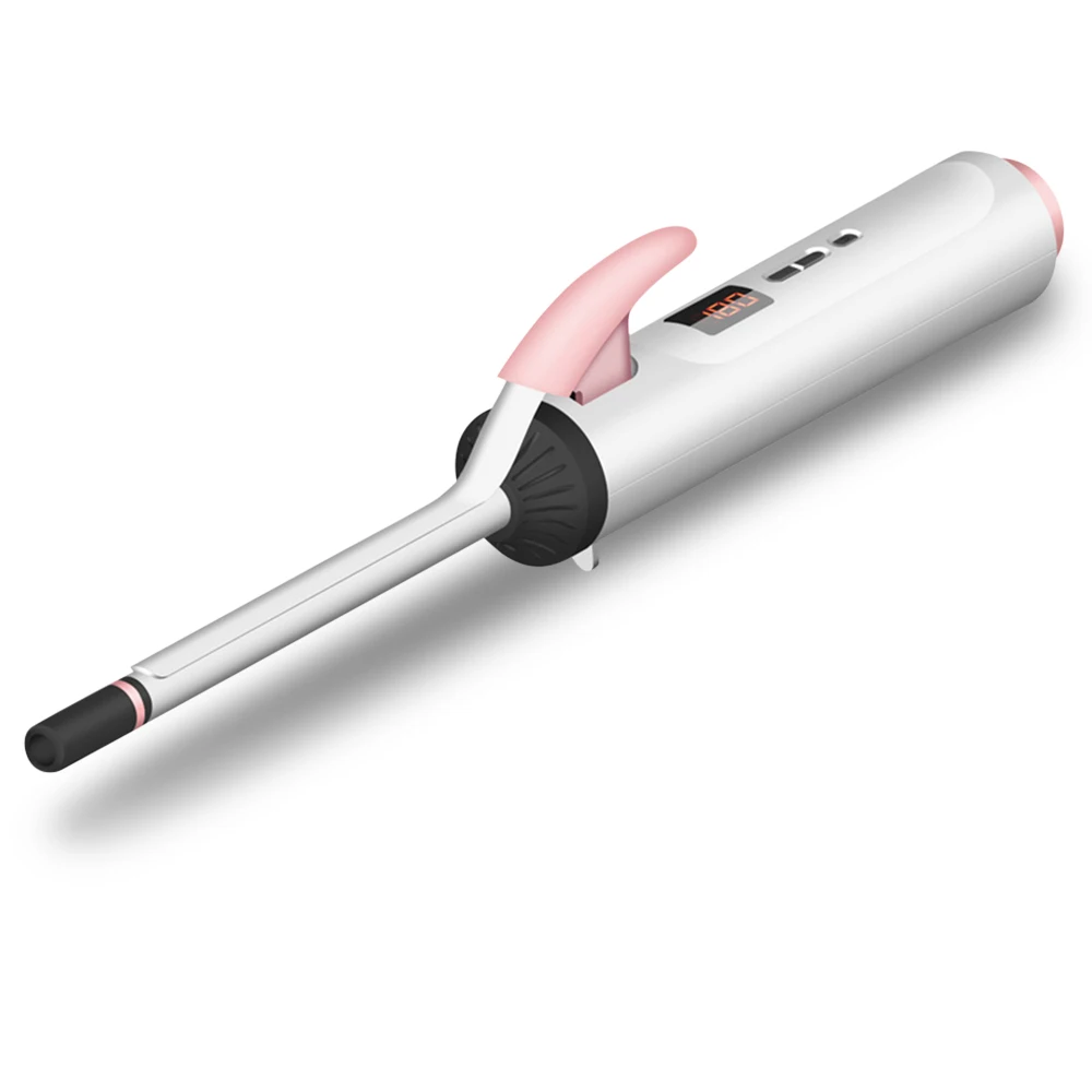 ЖК-дисплей керамический электрический щипцы для завивки волос Professional Hair Curler вращение Curl Wand 17-Level Регулируемый температурный инструмент