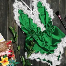 Летнее женское кружевное женское нижнее белье комбинация ночное белье боди комбинезон