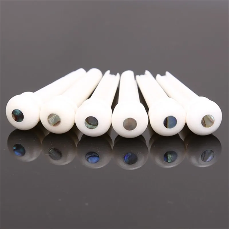 

5pcs Cattle Bone Guitar Bridge Pins Strings Nail Pegs Set for Acoustic Guitar Musical Instrument Replacement Parts Accessories