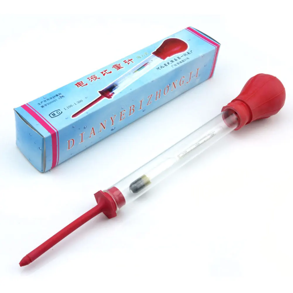 

1.1-1.3 Professional Suction Type Measuring Acid Electrolyte Colored Zone Storage High Tester Tool Battery Hydrometer