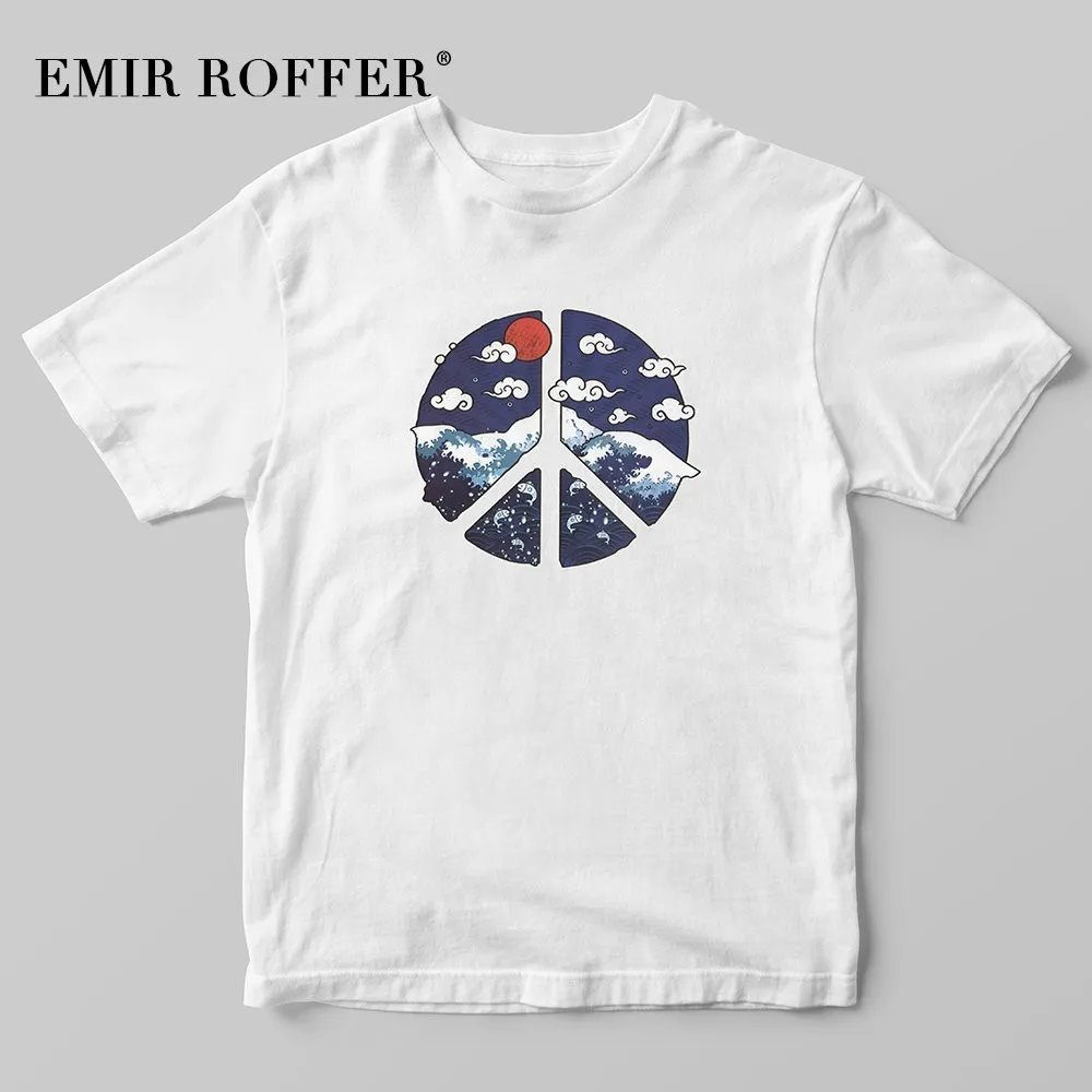 EMIR ROFFER Harajuku японская женская рубашка модная уличная одежда графические футболки