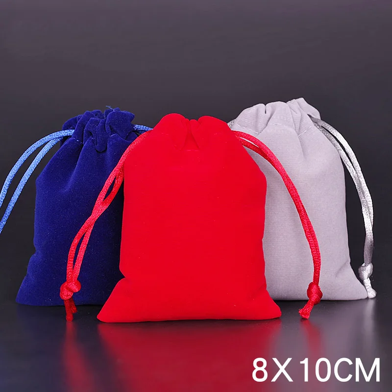 

Luxury velvet Drawstring Bag 7x9cm 8x10cm(3x4inch) 10x12cm pack of 50 Makeup Jewelry Gift Pouch