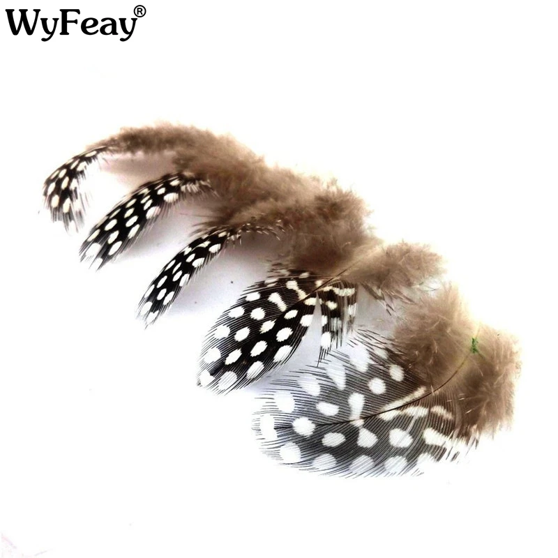 

Natural Pearl Pheasant Feathers for Jewelry Making 2-4"/5-10CM Spotted Chicken Feathers for Crafts DIY Accessories Feather Plume