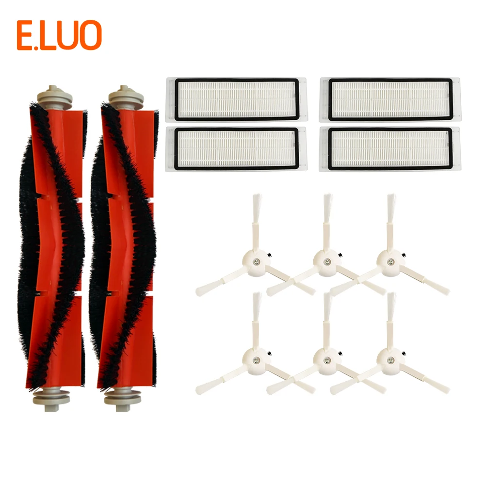

E.LUO Side Brushes, HEPA Filters, Roller Brushes for Xiaomi Robot Mijia / Roborock Mi Robot Vacuum Cleaner