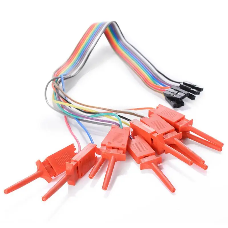 

10 pin Dupont Female Clip Hook Cable Test for Logic Analyzer