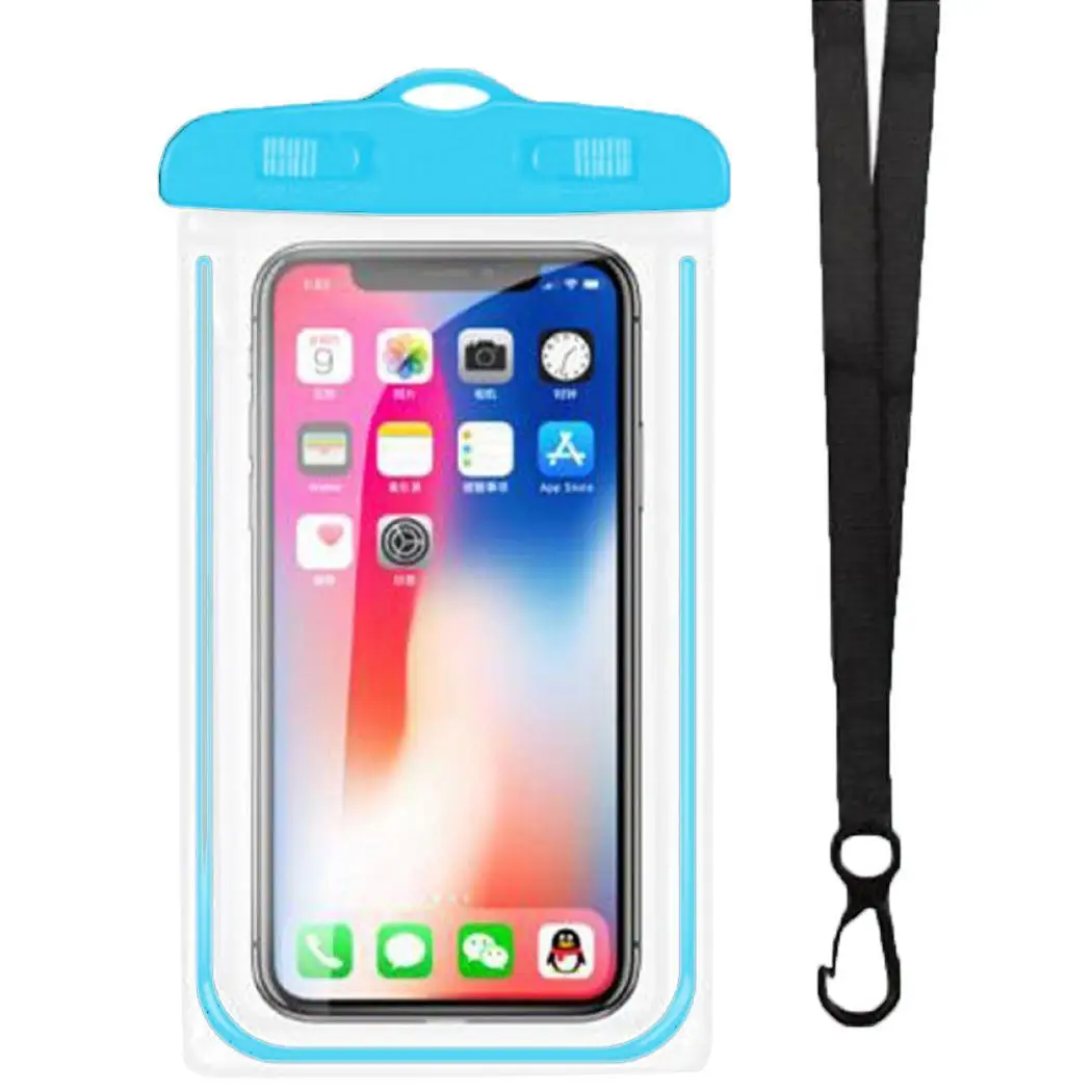 

Swimming Waterproof PVC Cell Phone Pouch Bag Dry Mobile Solid Sealed Swimming, Underwater, etc Case
