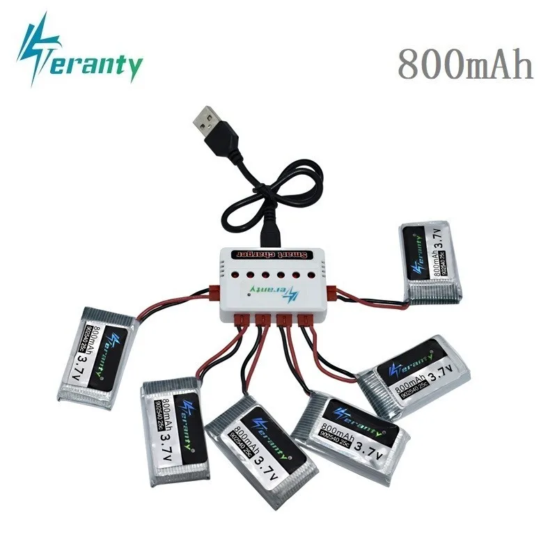 3 7 V 800mAh 25c Lipo батарея и зарядное устройство для Syma X5 X5HC X5HW X5UW X5UC v RC Quadcopter Drone