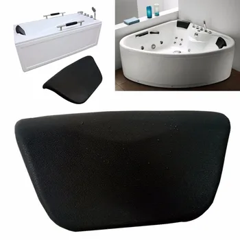 

Black PU Bath Pillow Bathtub Spa Head Rest Neck Support Back Comfort Gift Tub