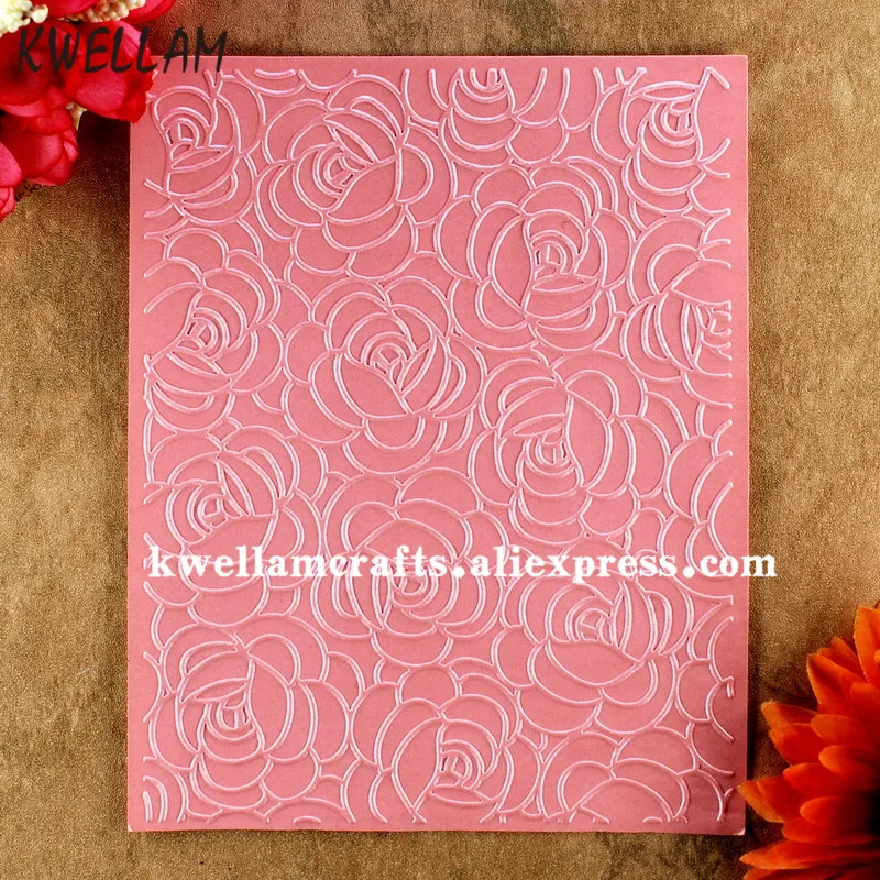 

Flowers Plastic Embossing Folder For Scrapbook DIY Album Card Tool Plastic Template 12.1x15.3cm KW8030523