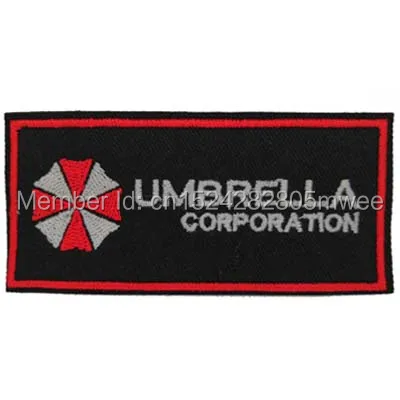 

Resident Evil umbrella corporation chest shoulder badge iron on embroidered patch, jacket backpack fabric clothing patch DIY