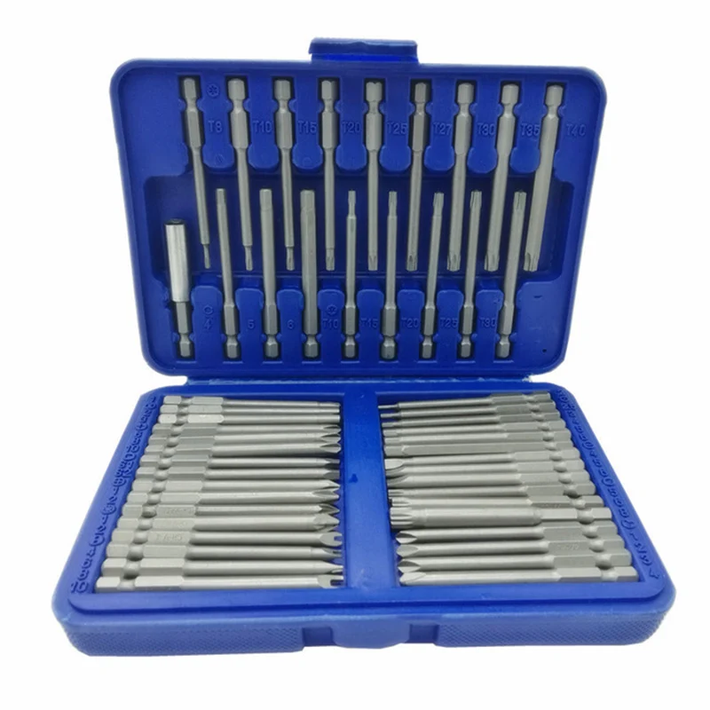 

50PCS Kit Screwdriver Bit Hex Star Torx Spline Flat Bits Accessories Set