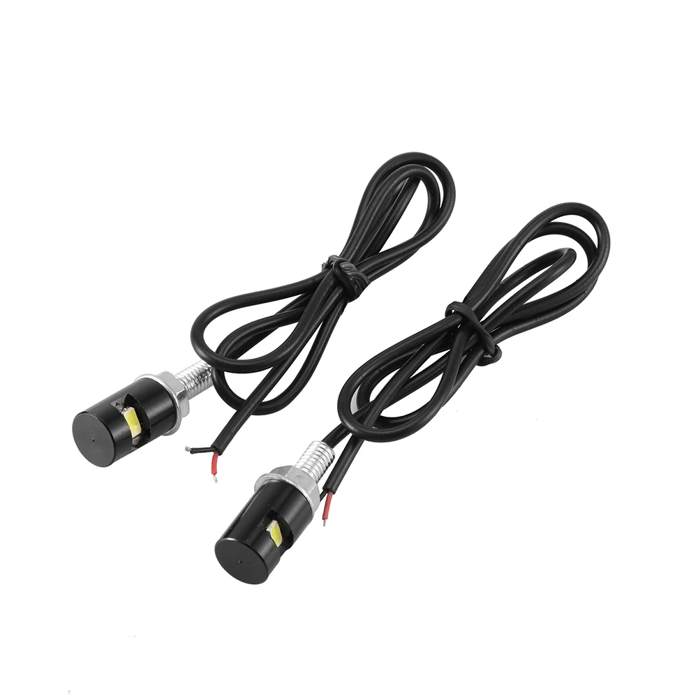 

2pcs Aluminum Car LED License Plate Light Screw Bolt Lamp Rear Tail Lights for Motorcycle Truck for SUV RV ATV Motorcycle Bike