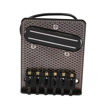 

1 pcs Homeland Electric Guitar Bridge Chrome 6 Saddle String Bridge Pickup Set For Fender telecaster Guitar Pickup 10.5mm