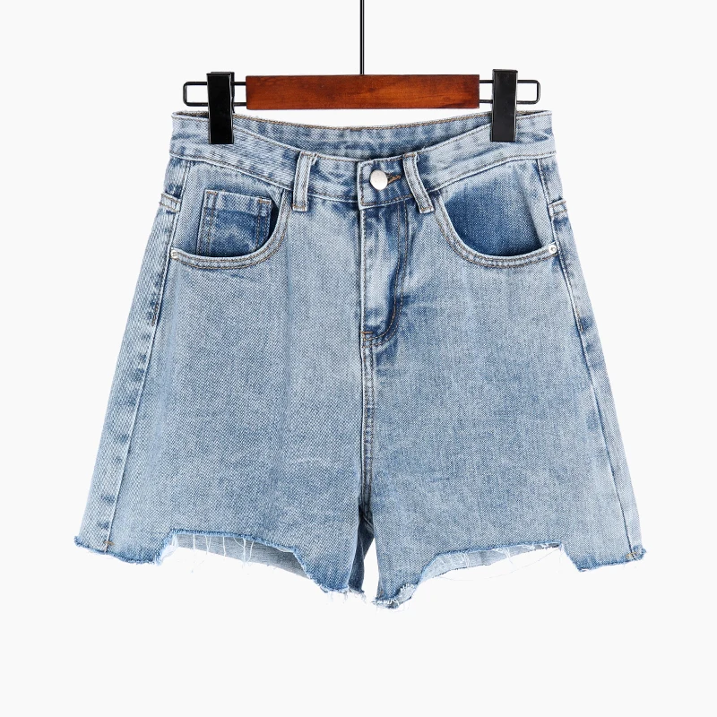 2019 Summer Women High Waist Jeans Shorts Streetwear Vintage Cotton Shorts Blue Sexy Female Denim Shorts 2019 Summer Women High Waist Jeans Shorts Streetwear Vintage Cotton Shorts Blue Sexy Female Denim Shorts
