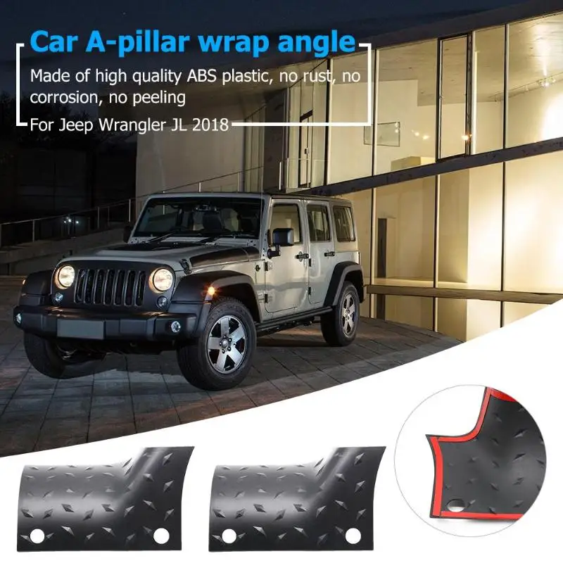 

1 Pair Side Cowl Covers ABS Body Armor Protector Black for Wrangler JL 2018 High Quality ABS Plastic Side Cowl Covers