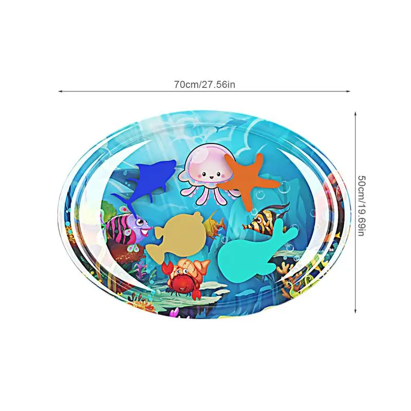 MINOCOOL S ummer CoolPlay Water Pad Flexible Game Mat Inflatable Water Cushion Toy for Boy Girl Baby Play Padded Mat