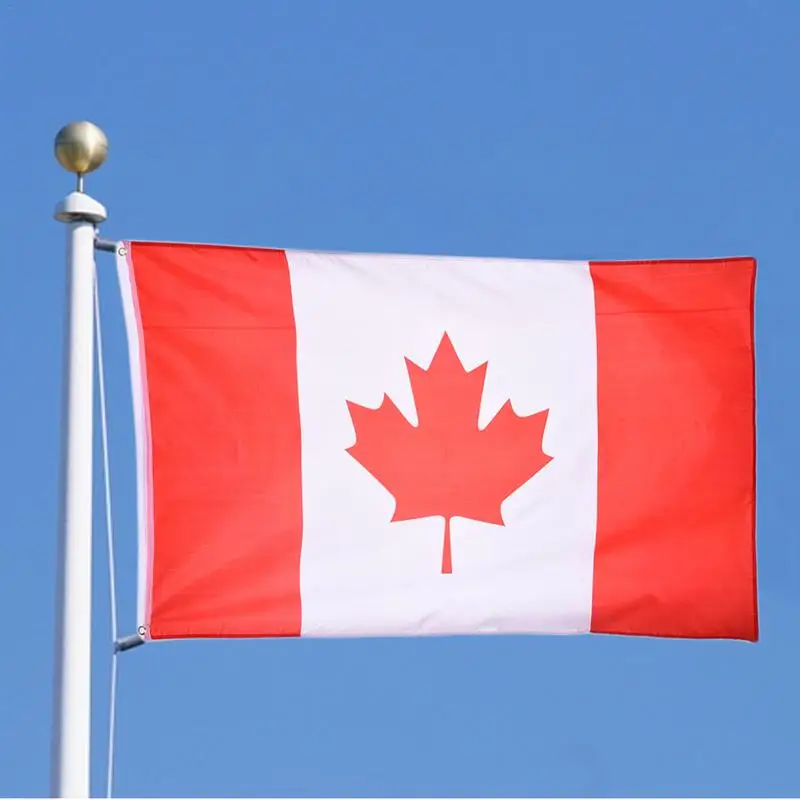

90 x 150cm large flag great Canadian Flag banner hundred percent polyester printed Canada flags national polyester flag