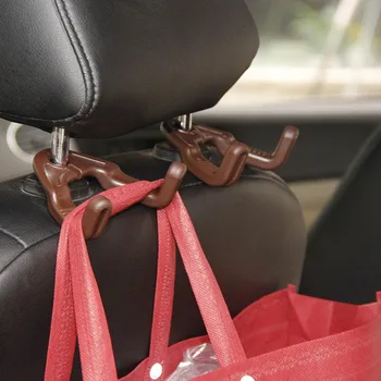 

Clips Car Seat Hook Auto Headrest Hanger Bag Holder for Car Bag Purse Cloth Grocery Storage Auto Fastener Accessries DM-046