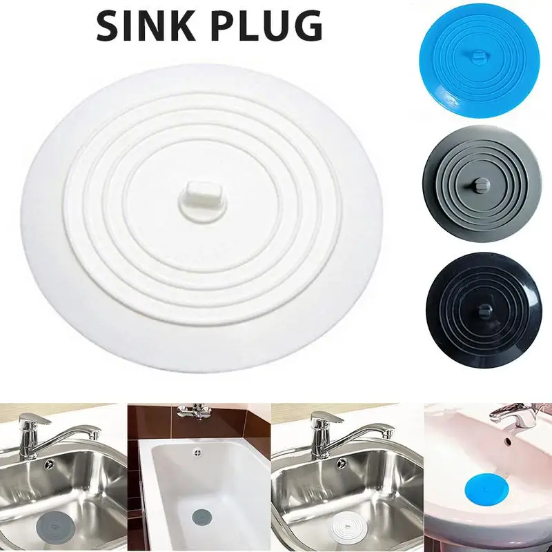 

2019 New Floor Drain Plug Silicone Sink Sewer Water Hair Stopper Strainer Deodorant Cover Wall Mounted Kitchen Bathroom Tub