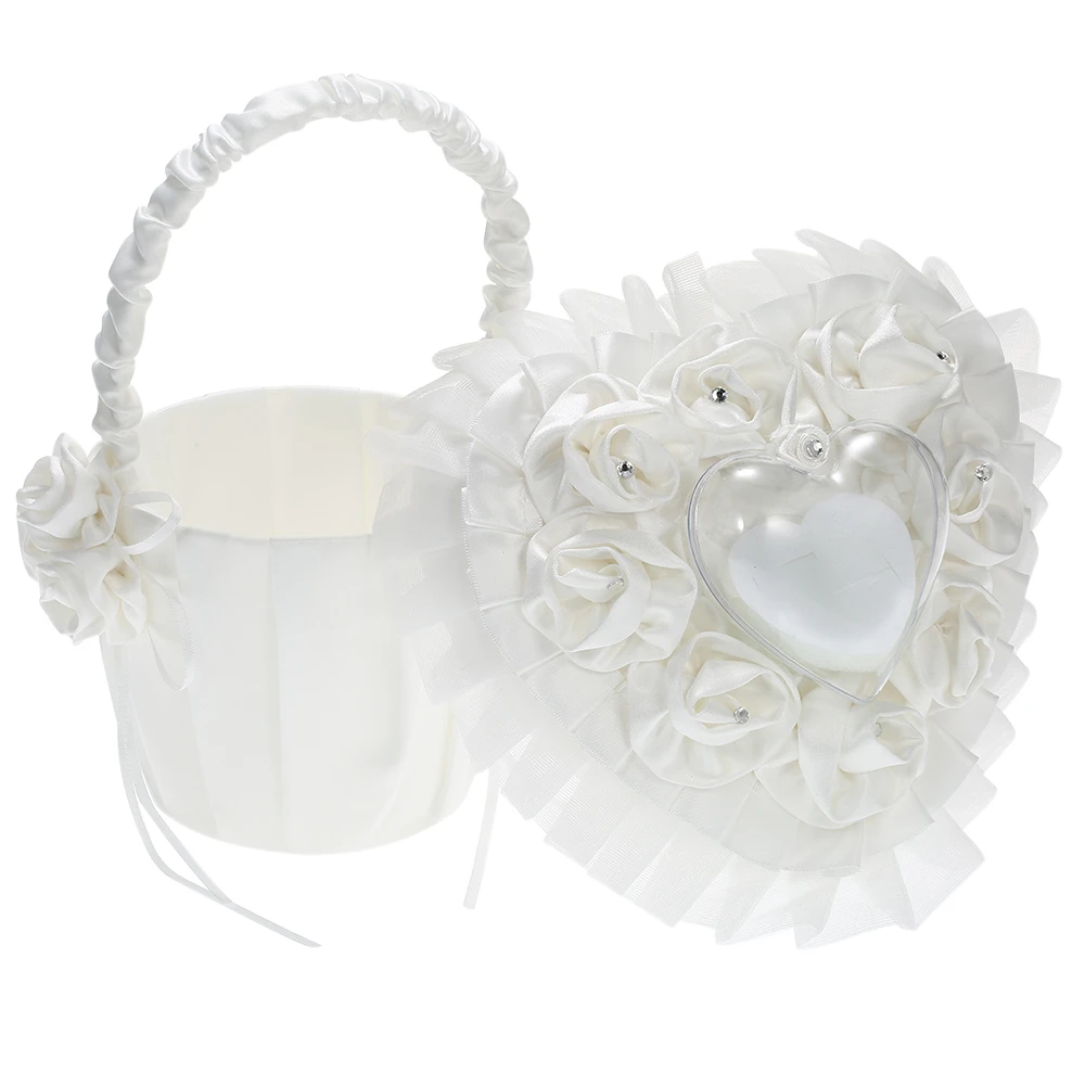 diy satin flower girl basket