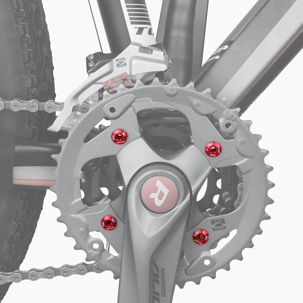 5 шт. MTB дорожный велосипед рукоятка болт диск удлиненный винт, шатуны Системы CNC болт для SHIMANO с двойным кольцом цепи