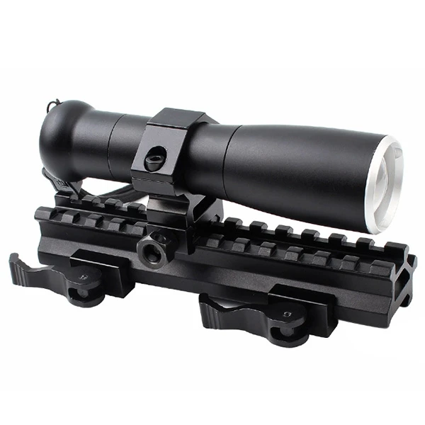 

Quick Release Increased Guide 45 Degree Oblique Rail Scope Riser Base Mount 20mm Dovetail to Weaver Rail Mount refile Base Adapt