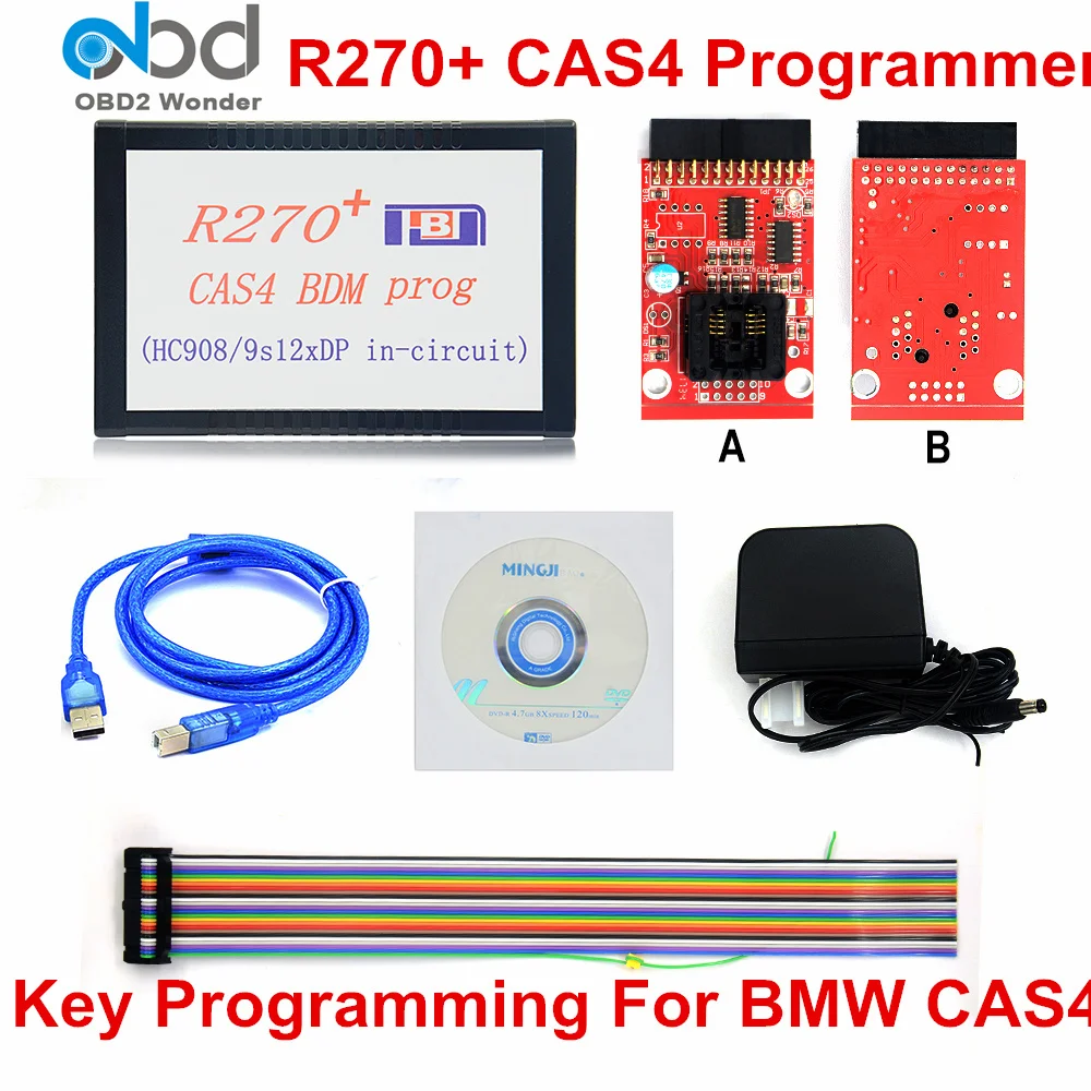 2018 Новый R270 Cas4 программист Авто ключевой для Bmw Cas 4 Ews4 серии + Obdii ключ программный