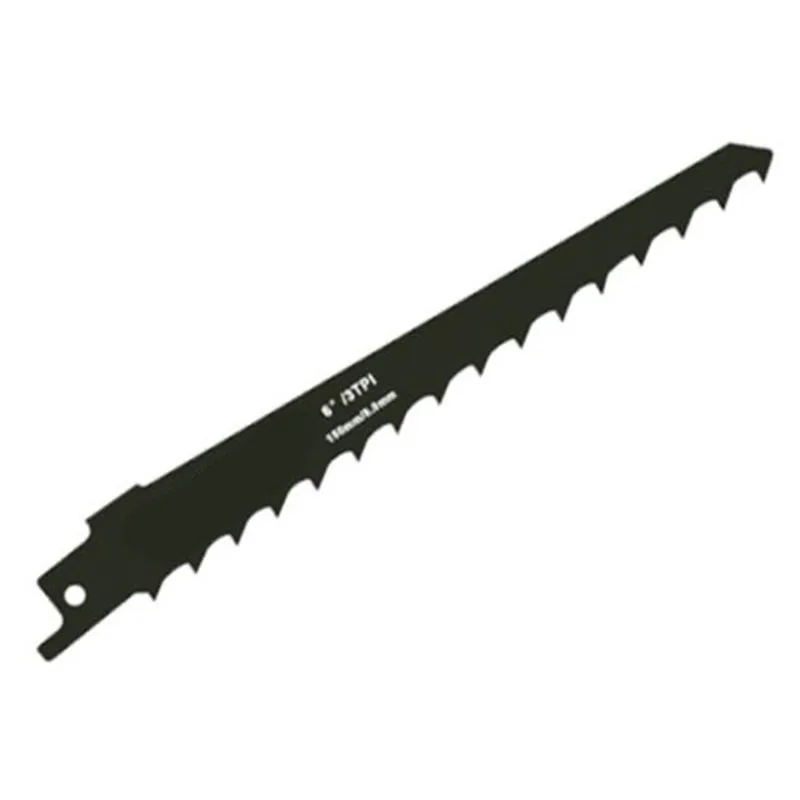 1*Saw Blade Durable 150 mm 6" Inch 3 TPI HCS Black Sabre Saw Blades for Cutting Wood Cut Tool High Quality|Saw Blades|   - AliExpress