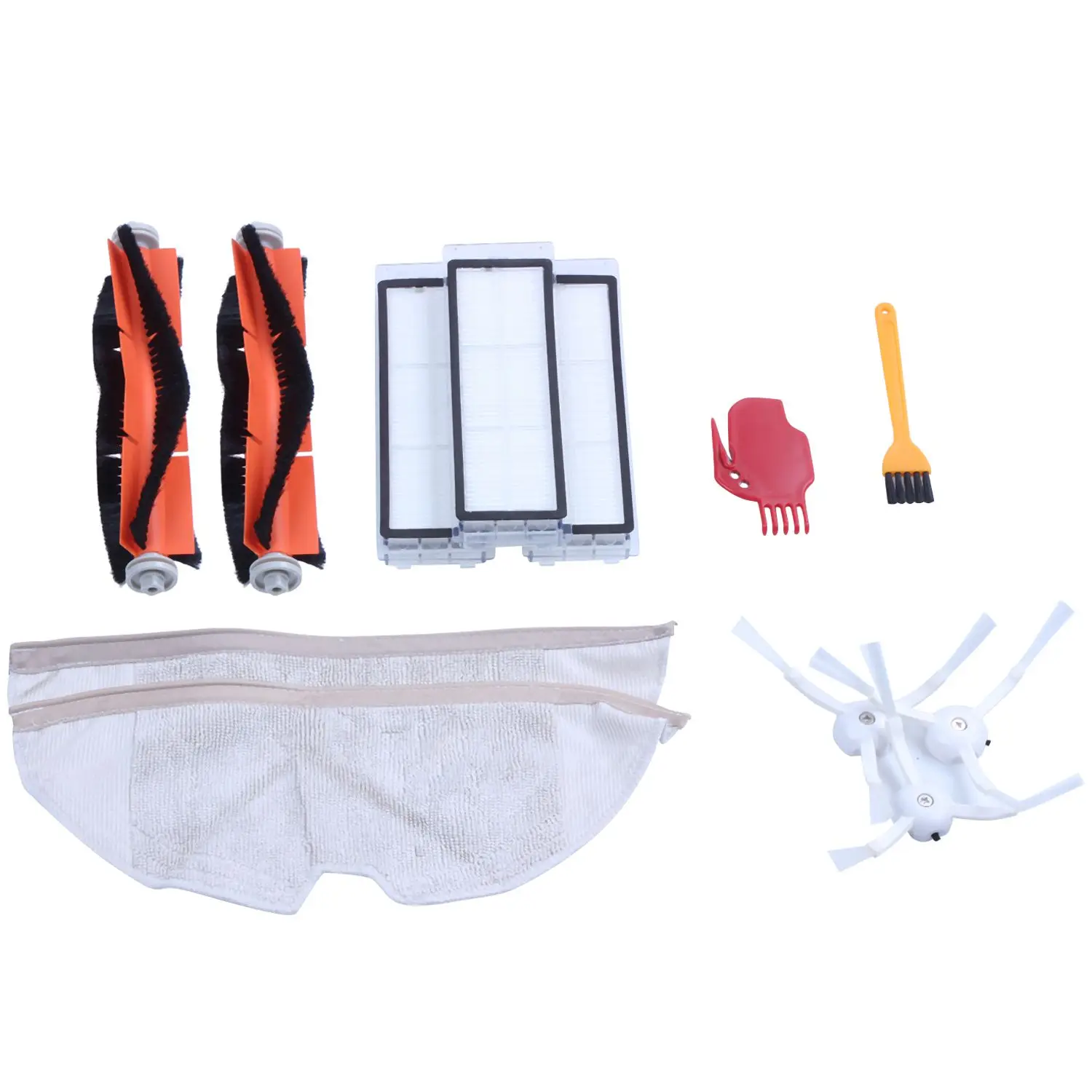 

Replacement for Xiaomi Mi Robot Roborock s50 s51 Roborock 2 Vacuum Cleaner 2 Accessory Kit Pack of Main Brush,Hepa Filter,Side