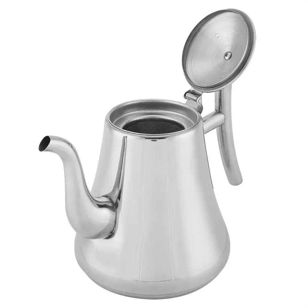 

2L Newness Polished Stainless Steel Teapot with Lid, Tea Kettle for Home, Teapot with Tea Filter