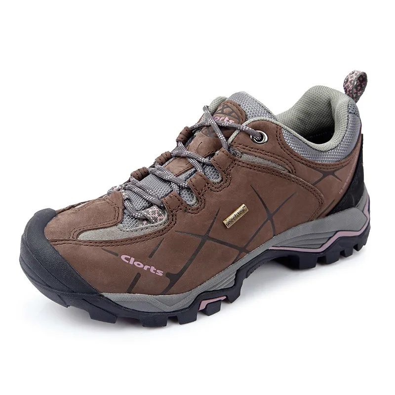 

2019 Outdoor Women's Real Leather Hiking Shoes Anti-skid Wear-resistant Damping Waterproof Tactics Boots Camping Trekking Shoes