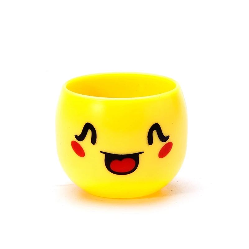 Expression Home OP Pot Desk Decor Emoji Bonsai Mini Hair Grass Plant