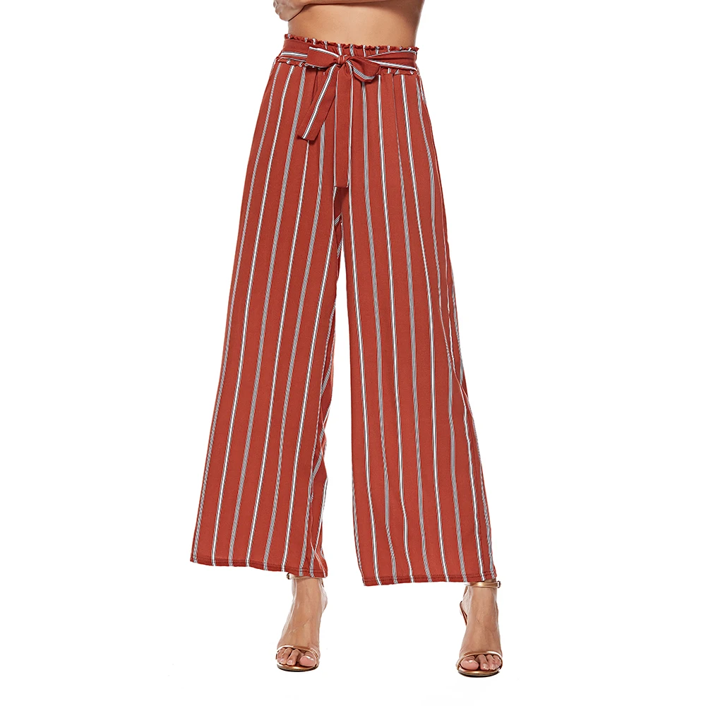 Women Striped Pants 2019 Spring Summer Fashion Female Casual Loose ...