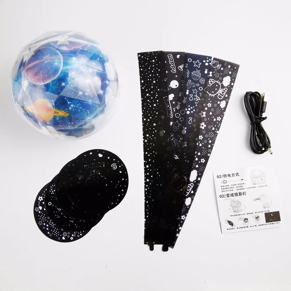 Светодио дный ночник звездное небо Magic Star Moon планетарный проектор лампы Космос