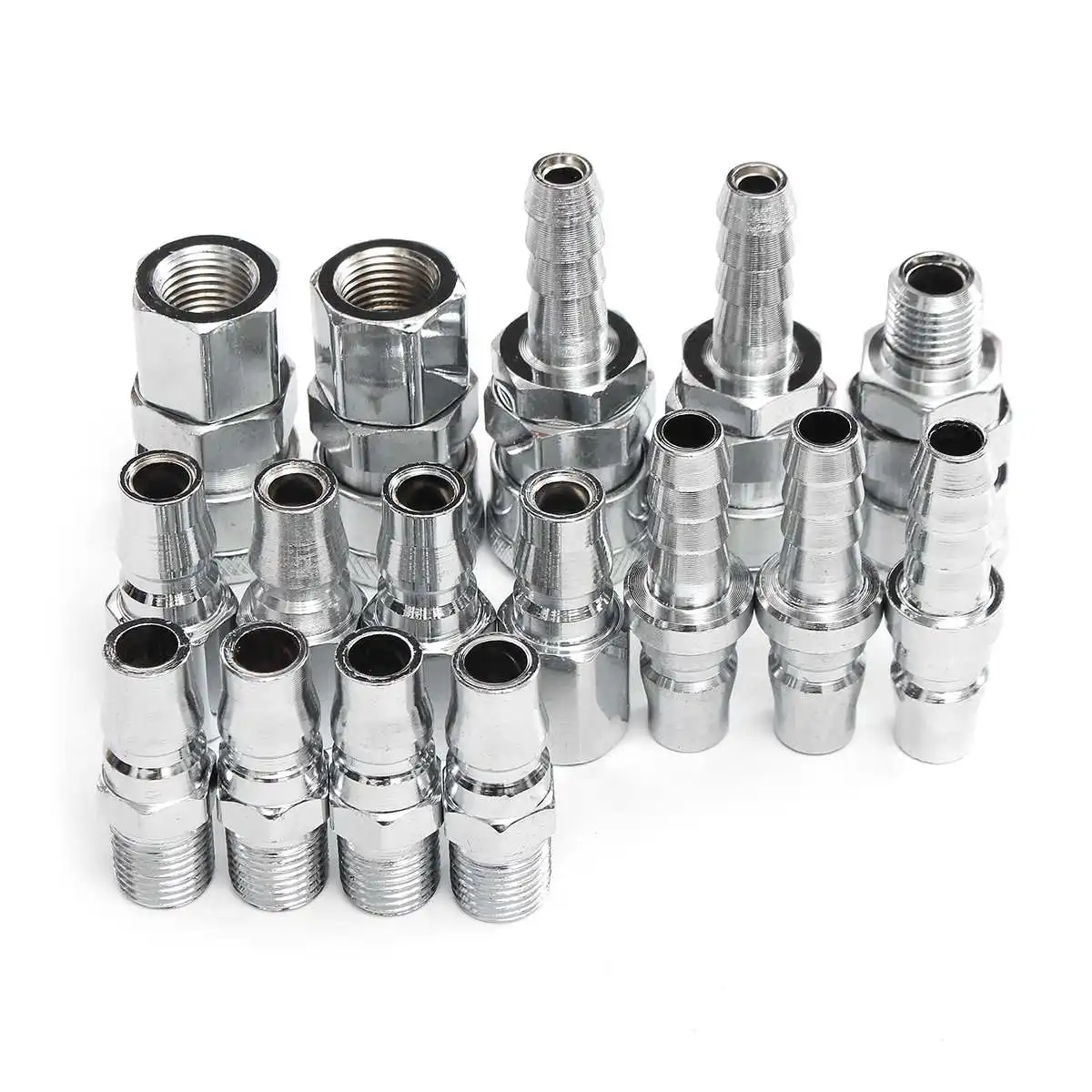 

Best Price 16pcs Quick Connector BSP Air Line Hose Fittings Compressor Connector Quick Release Coupler Set