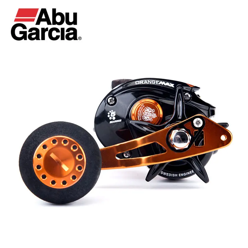 Abu Garcia Brand Orange Max OMAX3 Baitcasting Fishing Reel 4+1BB 7.1:1 8kg 209g Lure Fishing 2 rocker arms Fresh&saltwater