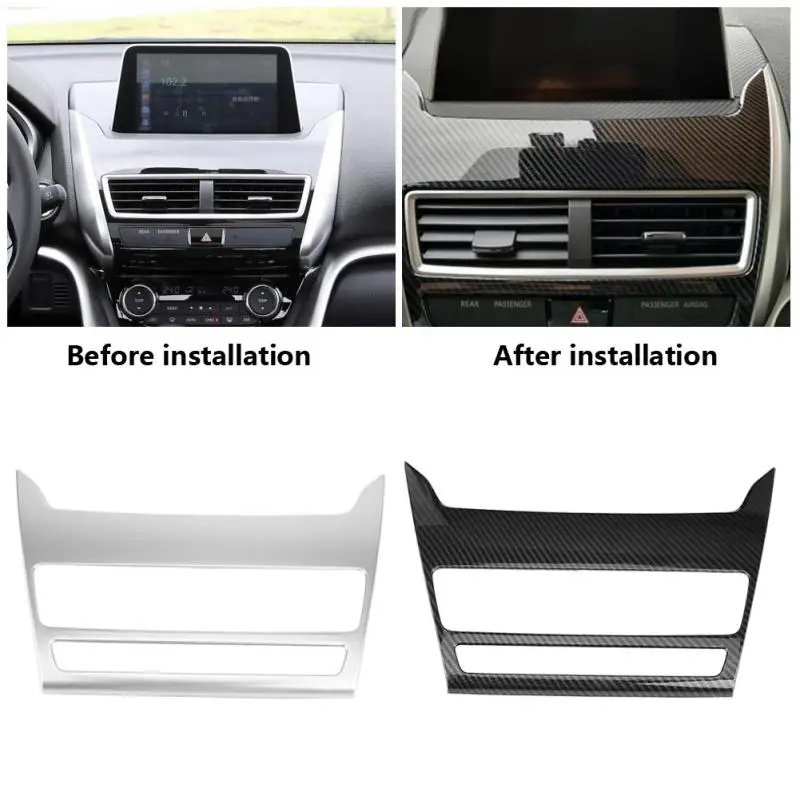 Car Dashboard Navigation Panel Decoration Trim Frame Cover for Mitsubishi Eclipse Cross 2017 2018 car parts hoods Accessories Car Dashboard Navigation Panel Decoration Trim Frame Cover for Mitsubishi Eclipse Cross 2017 2018 car parts hoods Accessories
