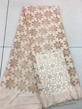 

2018 new fashion African cord lace French lace fabric High quality guipure lace fabric material for party wedding dress RF2545