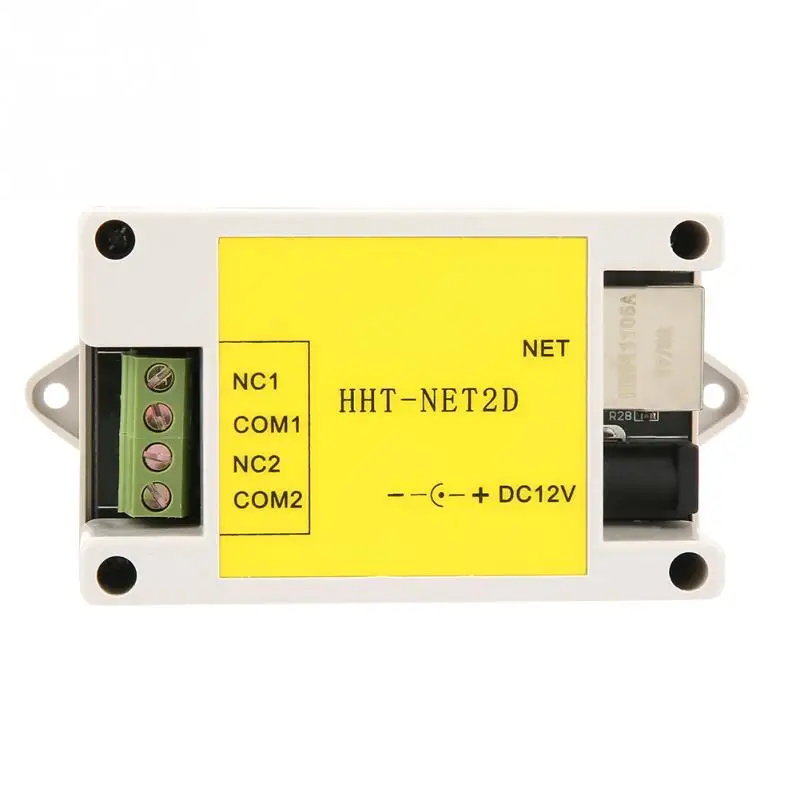 Новинка двухканальный Ethernet ip сетевой релейный модуль DC12V Интернет сторожевое
