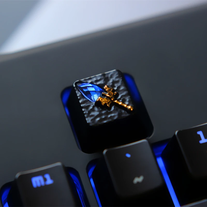  1pc Zinc Aluminium Alloy Key Cap Mechanical Keyboard keycap for Marvel LOL DOTA 2 Overwatch R4 Heig