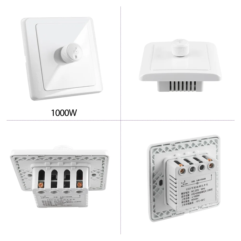 Dimmer LED 220V 300W 600W 1000W regolatore di luminosità regolabile per  lampada da incasso dimmerabile a soffitto - AliExpress