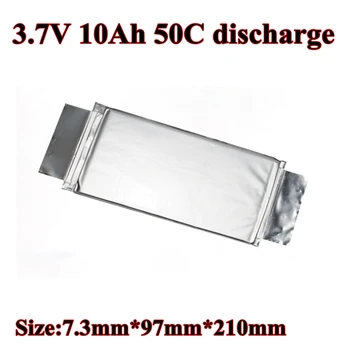 

3.7V 10000mAh 50C High Magnification Lithium Polymer Battery 10Ah 50C Discharge 500A for Model Airplane Car Model Power Cells