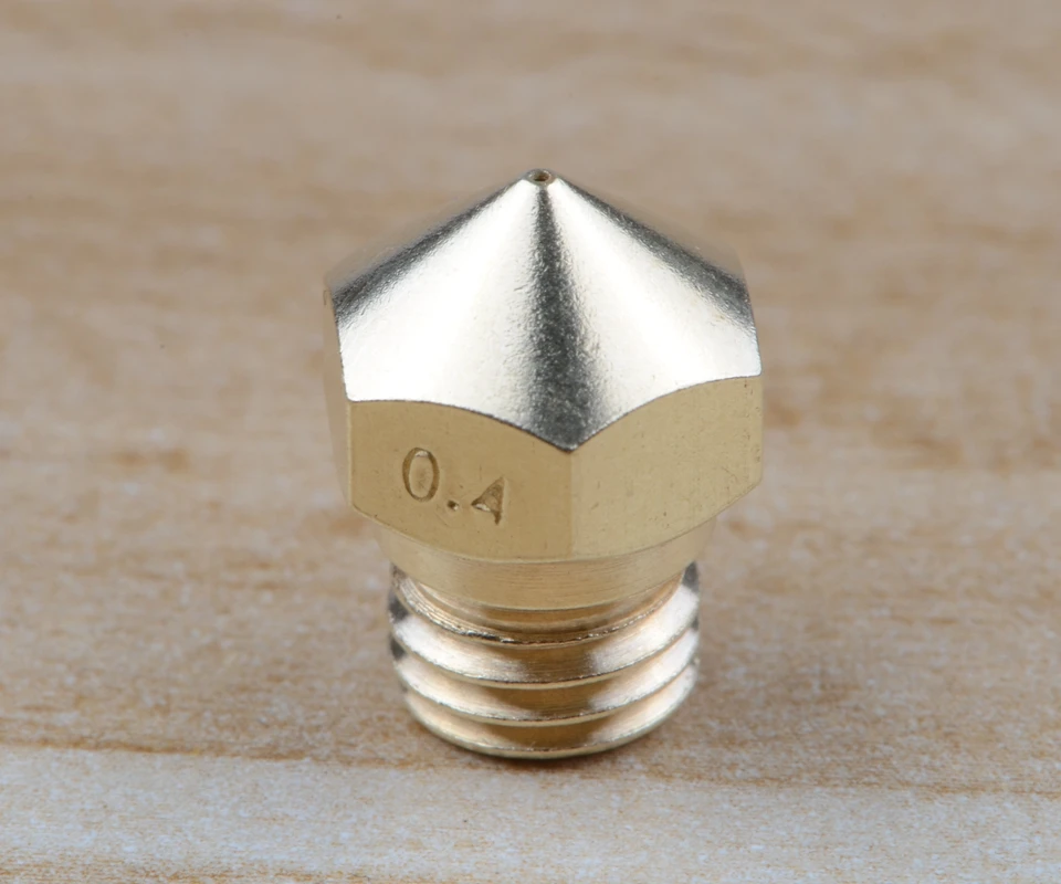 Free Shipping 10pcs/Lot 3D Printers Parts MK10 Nozzle 0.2mm-2mm MK10 BRASS Nozzle 7mm Screw M7 Thread Nozzle For 1.75mm Filament