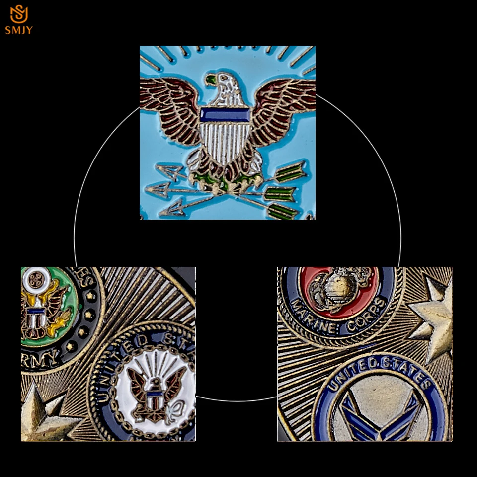 5 шт. американский военный флот USMC USAF USCG гордая Военная семейная служба по всему