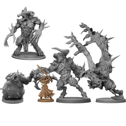 

New casting 1/72 plastic model role-playing game endless slaughter plague abomination black death knight head children's toys