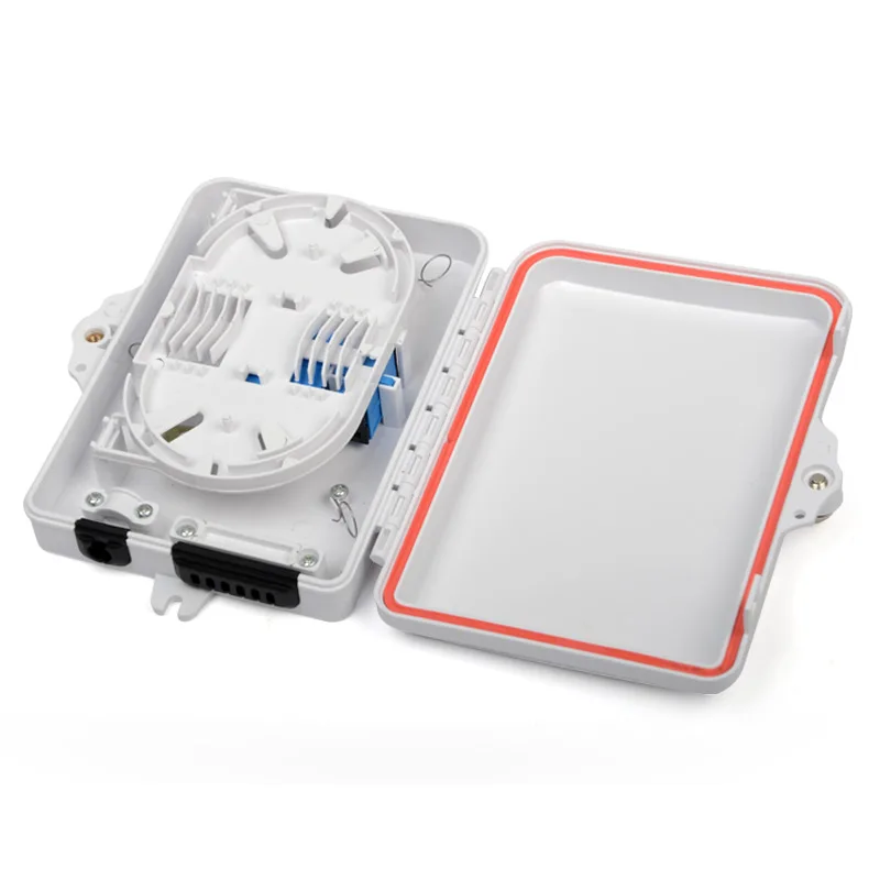 

5pcs Optical Fiber Distribution Box 6 core full with SC Adapter Pigtail 1 : 4 Splitter factory wholesale Single mode ftth