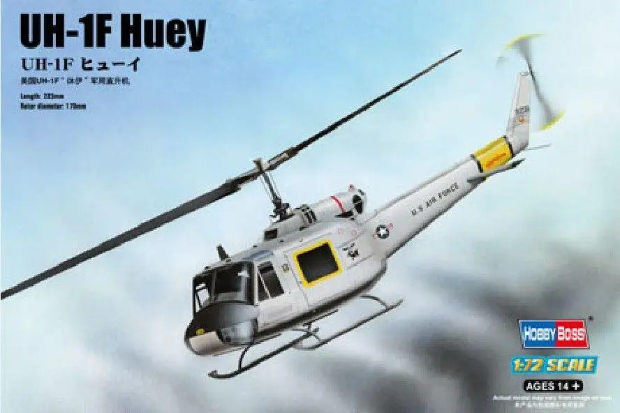 Hobbyboss 1/72 87230 Scale UH-1F Huey Model Kit | Игрушки и хобби