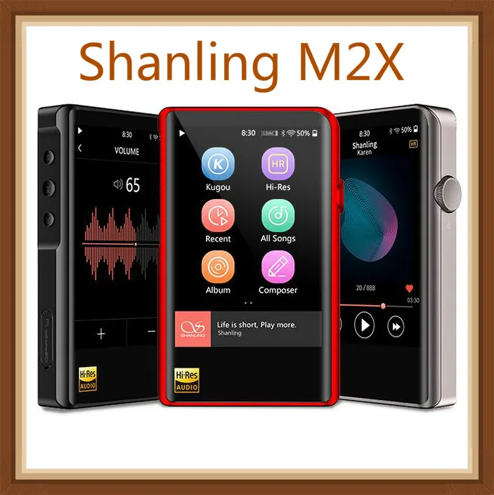 SHANLING M2X AK4490EN DSD256 32 бит/384 кГц двойной Bluetooth AptX LDAC порт able музыкальный плеер Hi Res