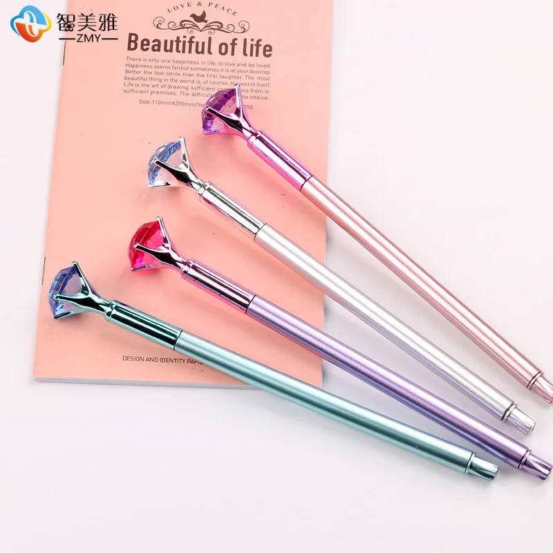 

Cute Personality Big Diamond Scepter Metal Gel Pen Fashion School Office Supplies Gift