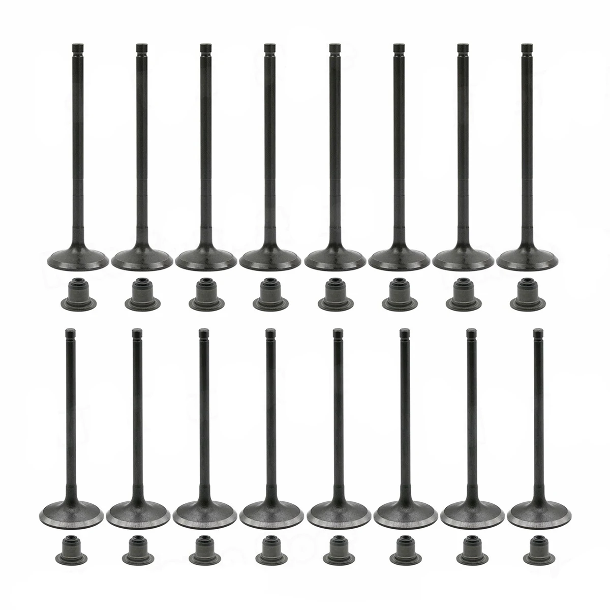 

8pcs Intake Valve +8pcs Exhaust Valve + 16pcs Valve Stem Seal Car Engine Valve Intake Exhaust System For FordMazda 2.0 2.3 2.5L
